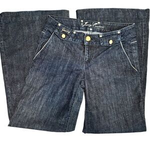 Juicy Couture Y2K Low Waisted Bell Bottom Dark Denim Jeans